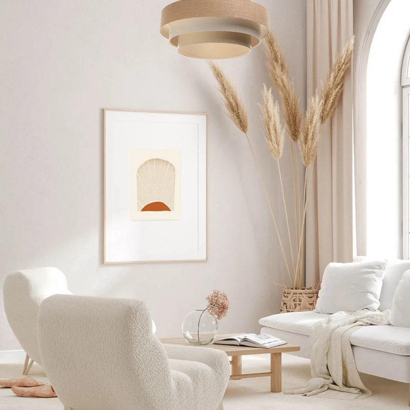 B-Ware Maco Design Hängeleuchte Pendelleuchte Jute creme beige Boho Lampe Deckenlampe