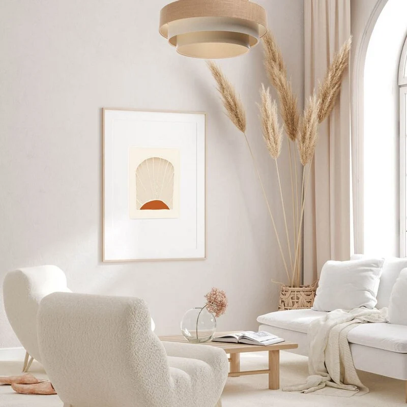 B-Ware Maco Design Hängeleuchte Pendelleuchte Jute creme beige Boho Lampe Deckenlampe