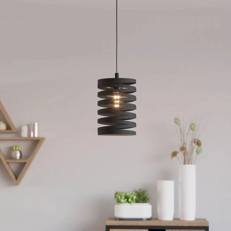 B-Ware EGLO Hängeleuchte Pendelleuchte schwarz Stahl Cremella Lampe Ø 18 cm E27 LED