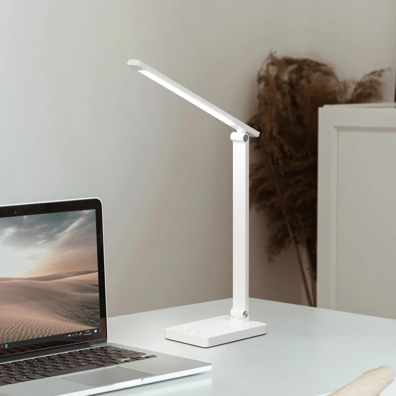 B-Ware FH Lighting Tischleuchte Schreibtischlampe LED Akku weiß Sensor dimmbar CCT