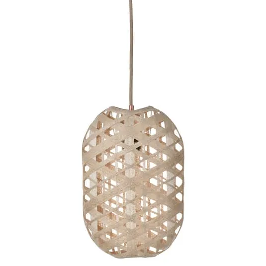 B-Ware Forestier Capsule S Pendelleuchte Deckenlampe Deko-Hängeleuchte 36 cm natur