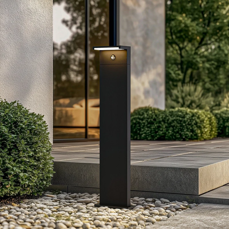 B-Ware Arcchio Wegeleuchte Pollerleuchte LED Iberion Sensor schwarz Aluminium Bewegungs