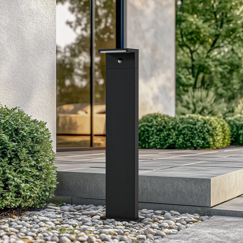 B-Ware Arcchio Wegeleuchte Pollerleuchte LED Iberion Sensor schwarz Aluminium Bewegungs