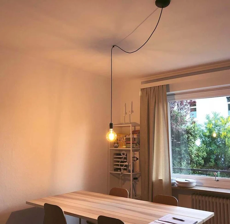 Haken Distanzabhänger für Fitu Pendelleuchten Weiß