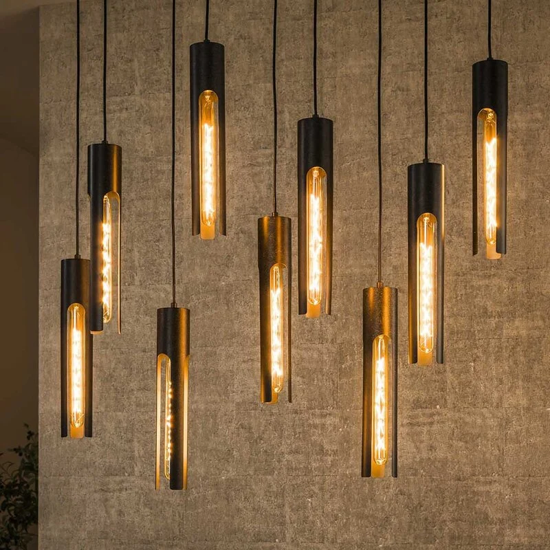 B-Ware Zijlstra Hängeleuchte Pendelleuchte Tube Deckenlampe 100x18cm Metall 9-flammig