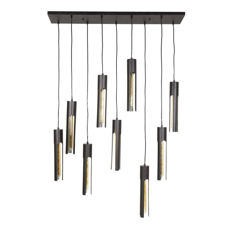 B-Ware Zijlstra Hängeleuchte Pendelleuchte Tube Deckenlampe 100x18cm Metall 9-flammig