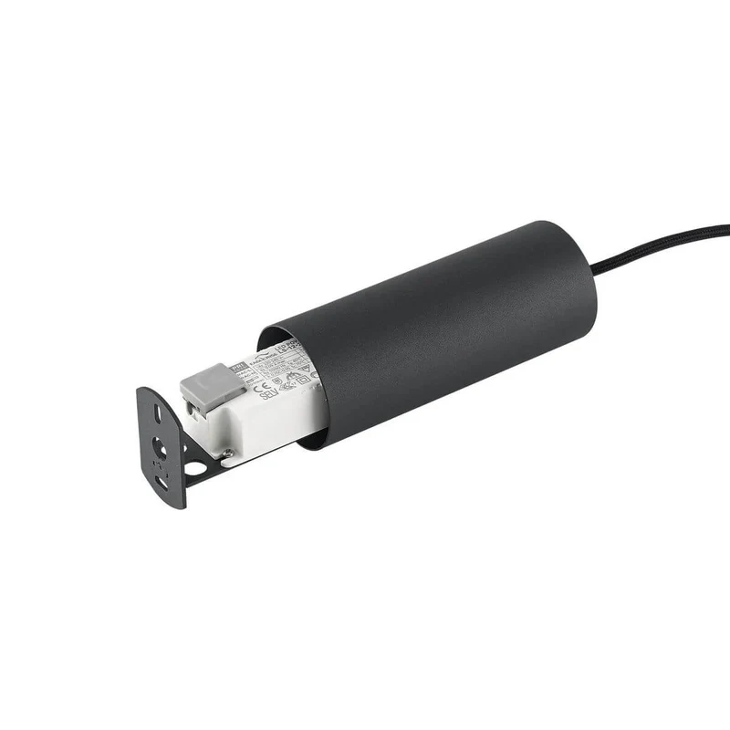 B-Ware Ideal Lux LED-Pendelleuchte Hängeleuchte Ultrathin Deckenleuchte Ø3cm Schwarz