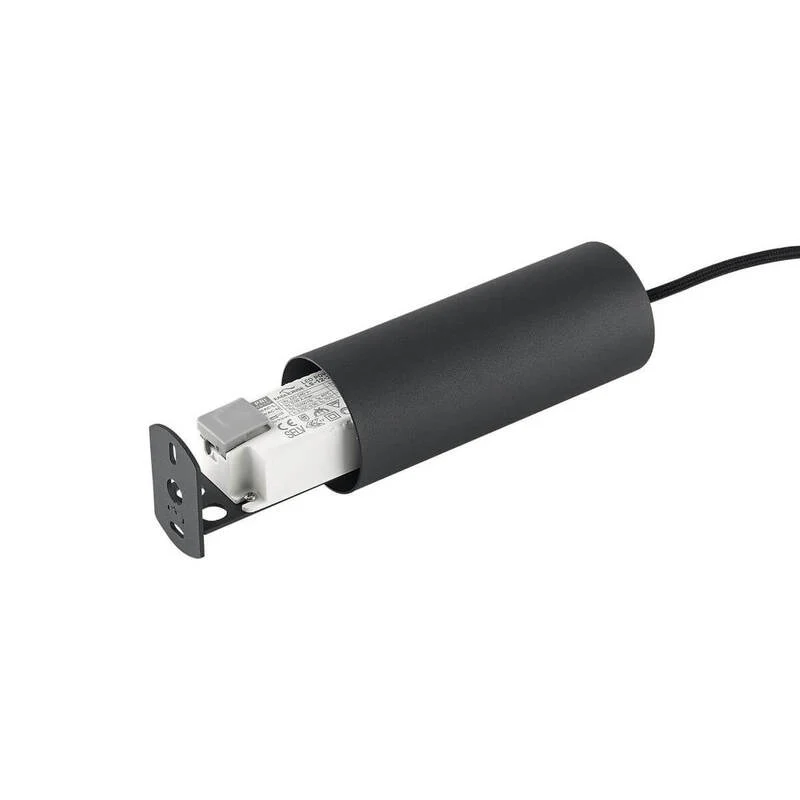 B-Ware Ideal Lux LED-Pendelleuchte Hängeleuchte Ultrathin Deckenleuchte Ø3cm Schwarz
