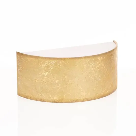 B-Ware Hufnagel LED-Wandleuchte Alea mit Blattgold dimmbar Wandleuchte Wand-Leuchte Lam