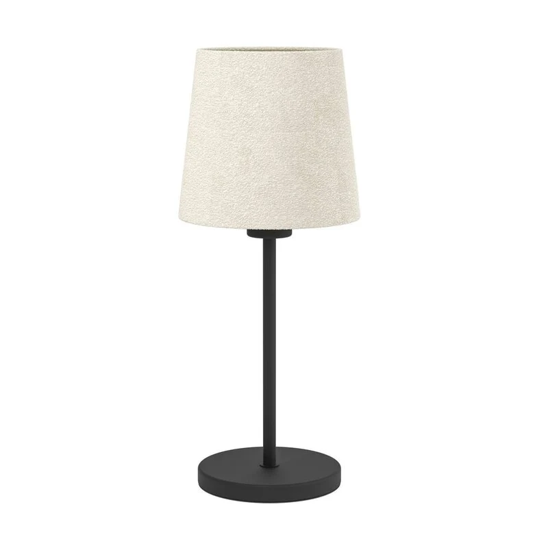 B-Ware Eglo Tischleuchte Febres Tischlampe schwarz weiß Stahl Stoff Beleuchtung