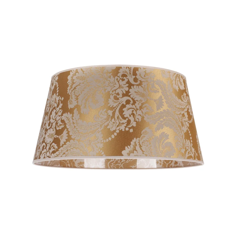 B-Ware Duolla Lampenschirm Schirm Cone Gold Höhe 25,5 cm Lampenaufsatz Lampenabdeckung
