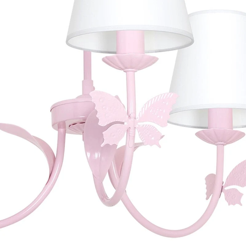 B-Ware Eko-Light Kronleuchter Lampe Alice Deckenleuchte Hängeleuchte pink 3-flg