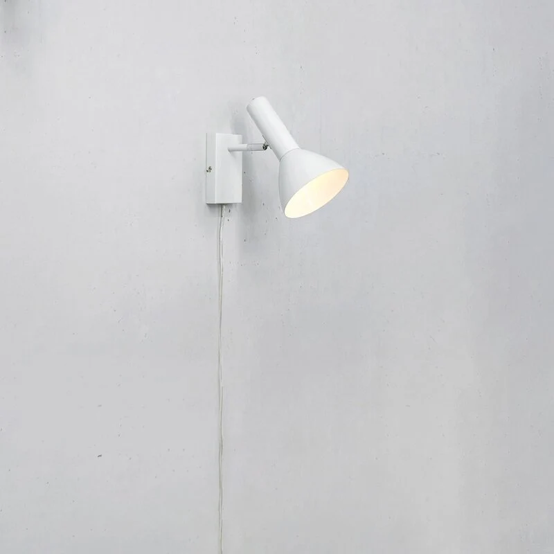B-Ware Markslöjd Wandleuchte Lampe Metro weiß Kabel Stecker Beleuchtung Innenbereich
