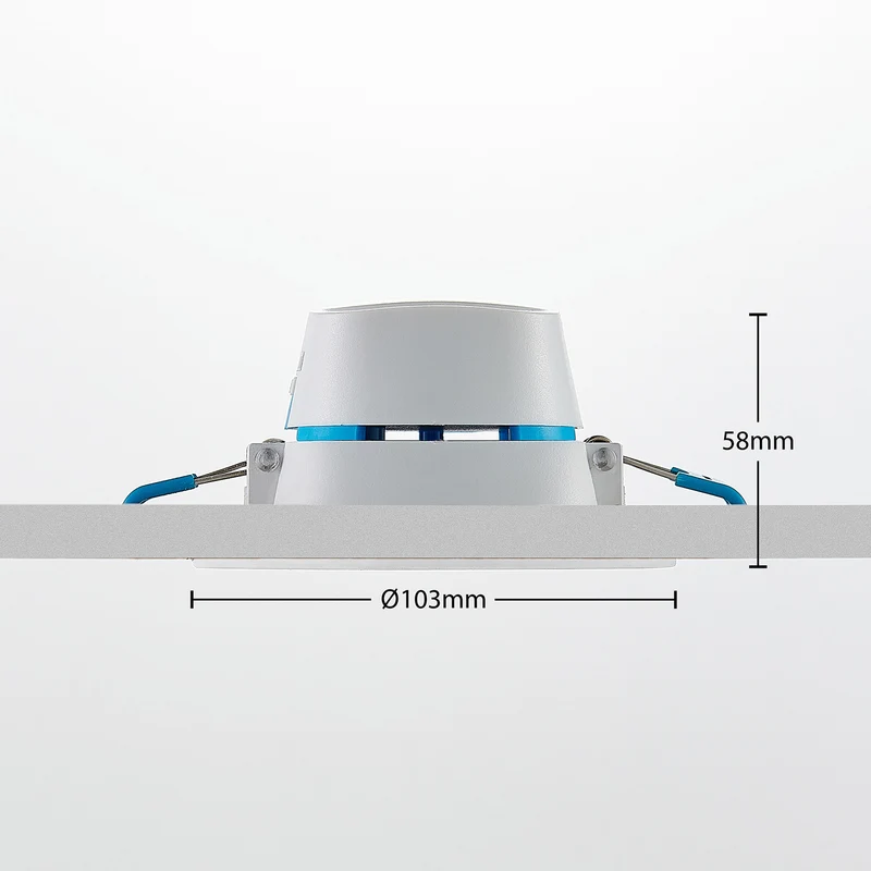 B-Ware Arcchio LED Einbauleuchte Einbaustrahler Milaine weiß dimmbar Kunststoff 10 cm