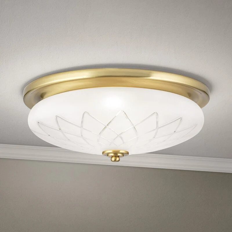 B-Ware ORION Deckenleuchte Porto Deckenlampe Ø 37 cm Glas bronze Stahl E27