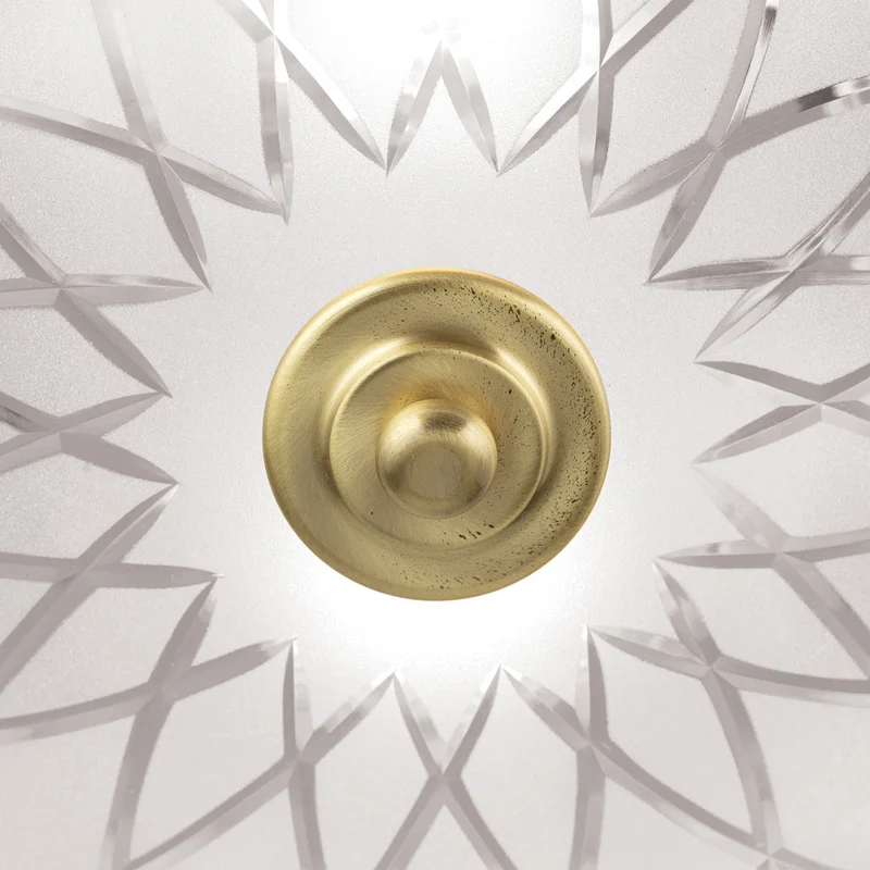 B-Ware ORION Deckenleuchte Porto Deckenlampe Ø 37 cm Glas bronze Stahl E27