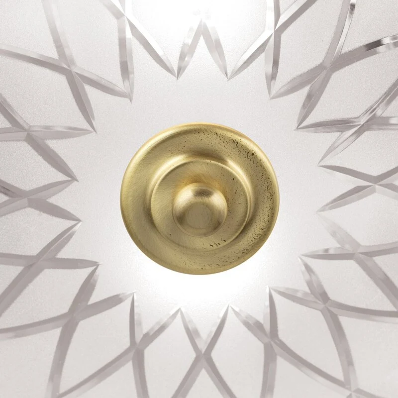B-Ware ORION Deckenleuchte Porto Deckenlampe Ø 37 cm Glas bronze Stahl E27