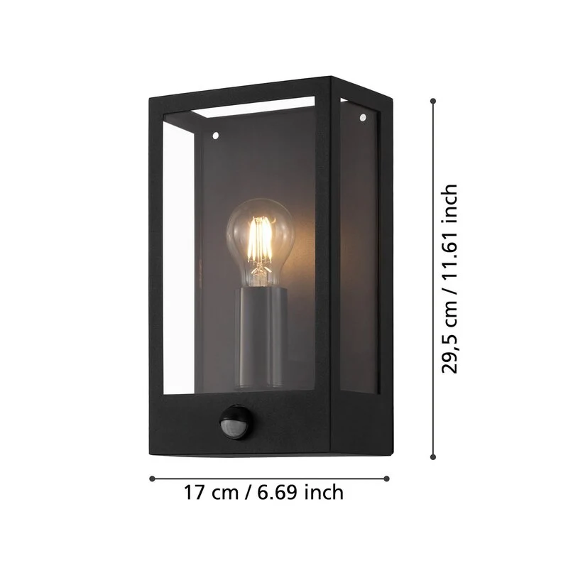 B-Ware EGLO Außenwandleuchte Alamonte Wandleuchte Wandlampe Lampe Leuchte E27 Sensor