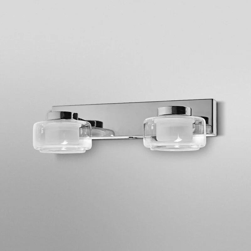 B-Ware OSRAM Wandleuchte Wandlampe LED ORBIS FLAME chrom Metall Glas IP44 CCT