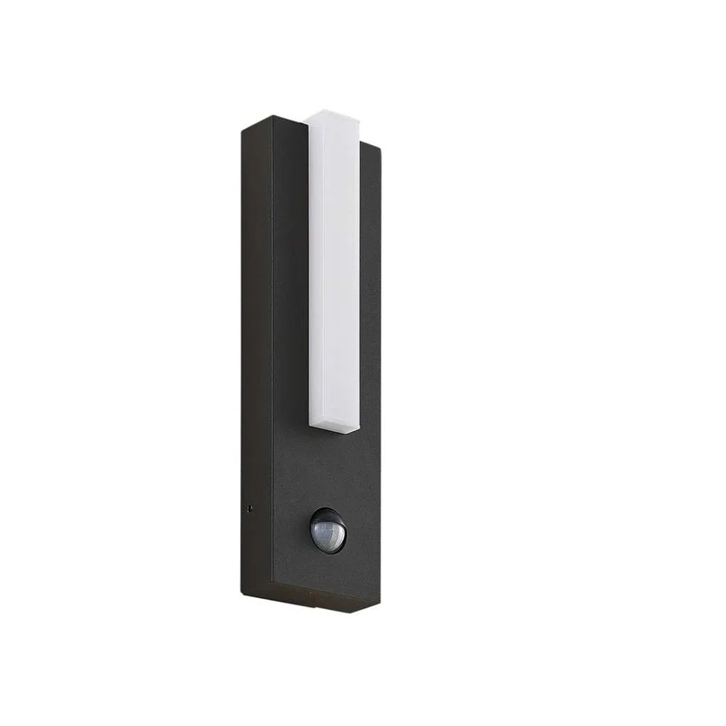 B-Ware Lucande Außenwandleuchte Wandlampe LED Bewegungsmelder graphitgrau IP54244