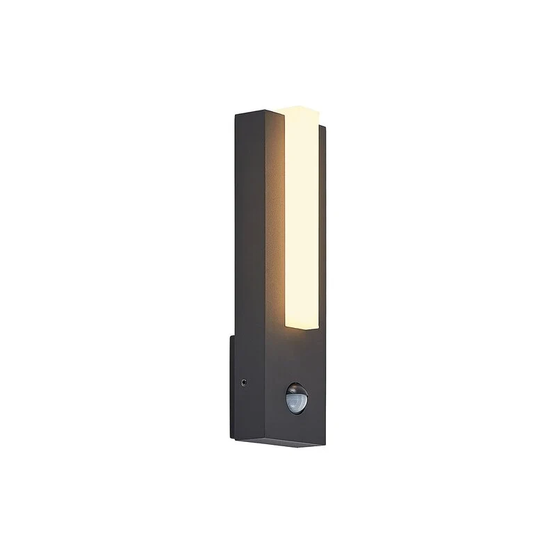 B-Ware Lucande Außenwandleuchte Wandlampe LED Bewegungsmelder graphitgrau IP54244