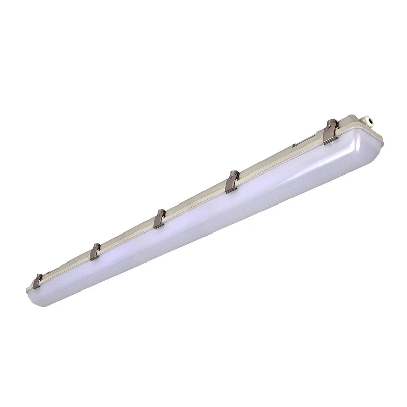 B-Ware G & L LED-Feuchtraumleuchte Deckenleuchte Hallenleuchte grau 126 cm 40 W IP65