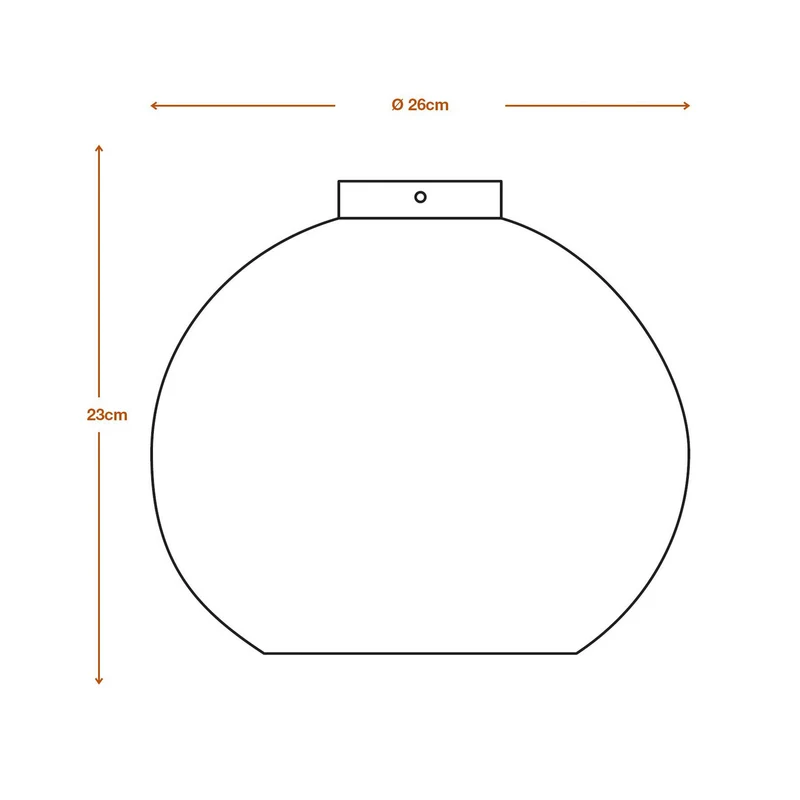 B-Ware OSRAM Deckenleuchte Lampe BALL braun Ø 26 cm Wellpappe E27