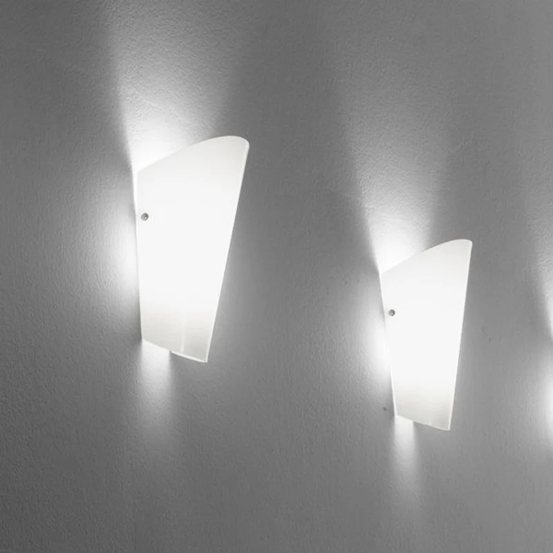 B-Ware Selène Bloom Wandleuchte Lampe Glas Leuchte Glaslampe silber Glaswandleuchte