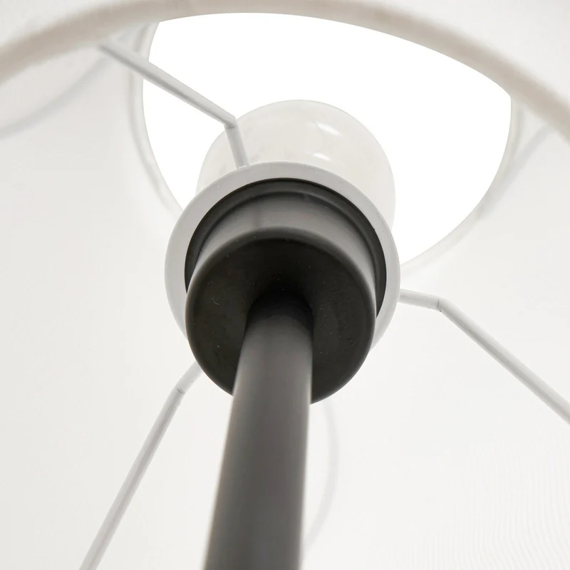 B-Ware Lucande Stehleuchte Stehlampe Tovina Textil weiß Höhe 165 cm Wohnzimmerlampe