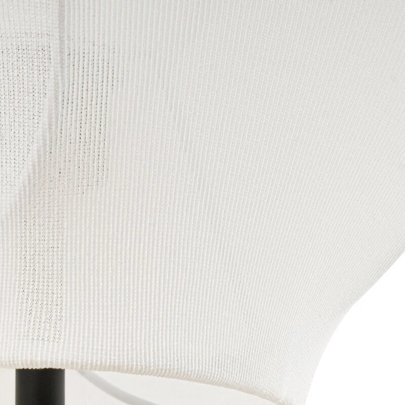 B-Ware Lucande Stehleuchte Stehlampe Tovina Textil weiß Höhe 165 cm Wohnzimmerlampe