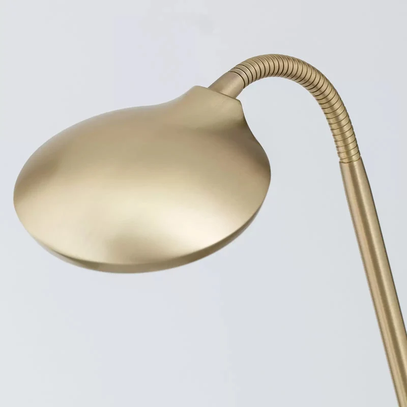 B-Ware ORION Stehlampe Standleuchte LED messing matt Lichtfarbe wechselbar Stahl Cobra