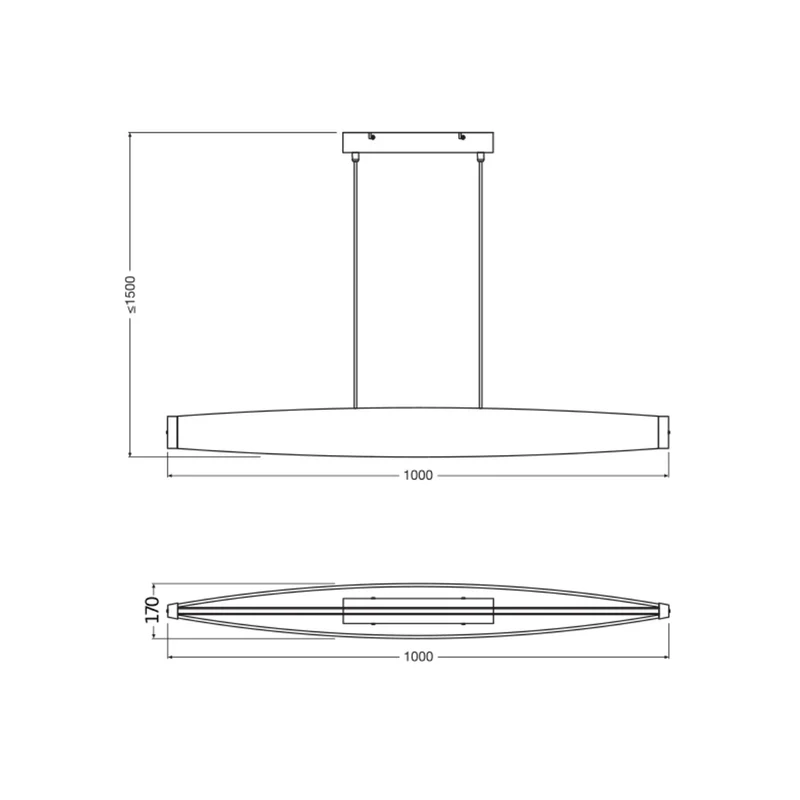 B-Ware OSRAM Hängeleuchte Pendelleuchte LED Decor Flat Felt grau Filz Warmweiß 3000 K