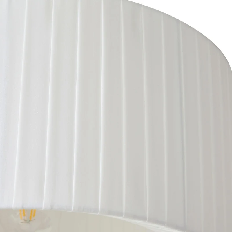 B-Ware Lindby Deckenleuchte Lampe Hauptlicht Virelle weiß Textil Ø 40 cm E27