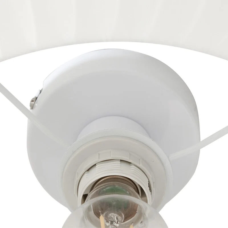 B-Ware Lindby Deckenleuchte Lampe Hauptlicht Virelle weiß Textil Ø 40 cm E27