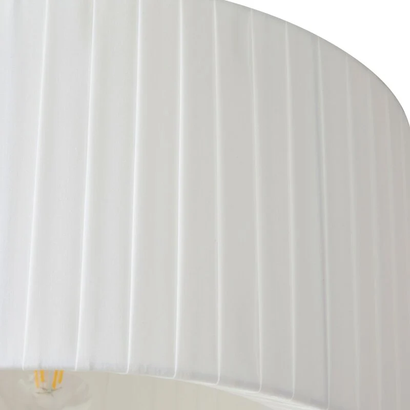 B-Ware Lindby Deckenleuchte Lampe Hauptlicht Virelle weiß Textil Ø 40 cm E27