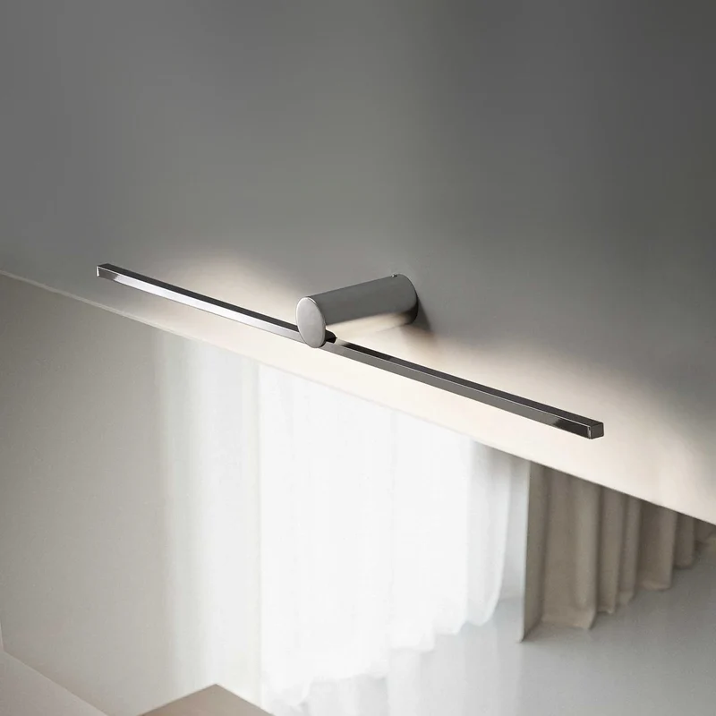 B-Ware OLEV Wandleuchte Wandlampe LED chrom Metall Slight AP Spiegelleuchte 72 cm Lampe