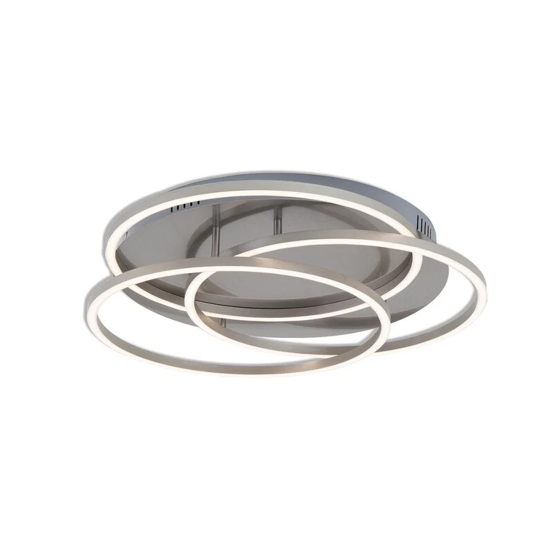 B-Ware Briloner Deckenleuchte Lampe LED Frames Ringe Memoryfunktion weiß nickel matt