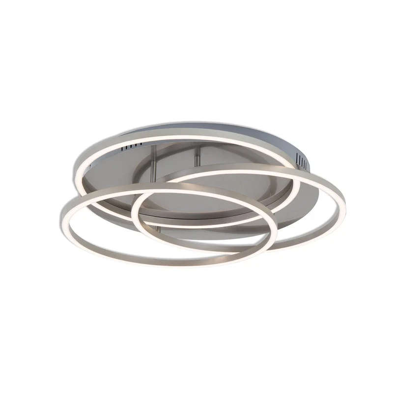 B-Ware Briloner Deckenleuchte Lampe LED Frames Ringe Memoryfunktion weiß nickel matt