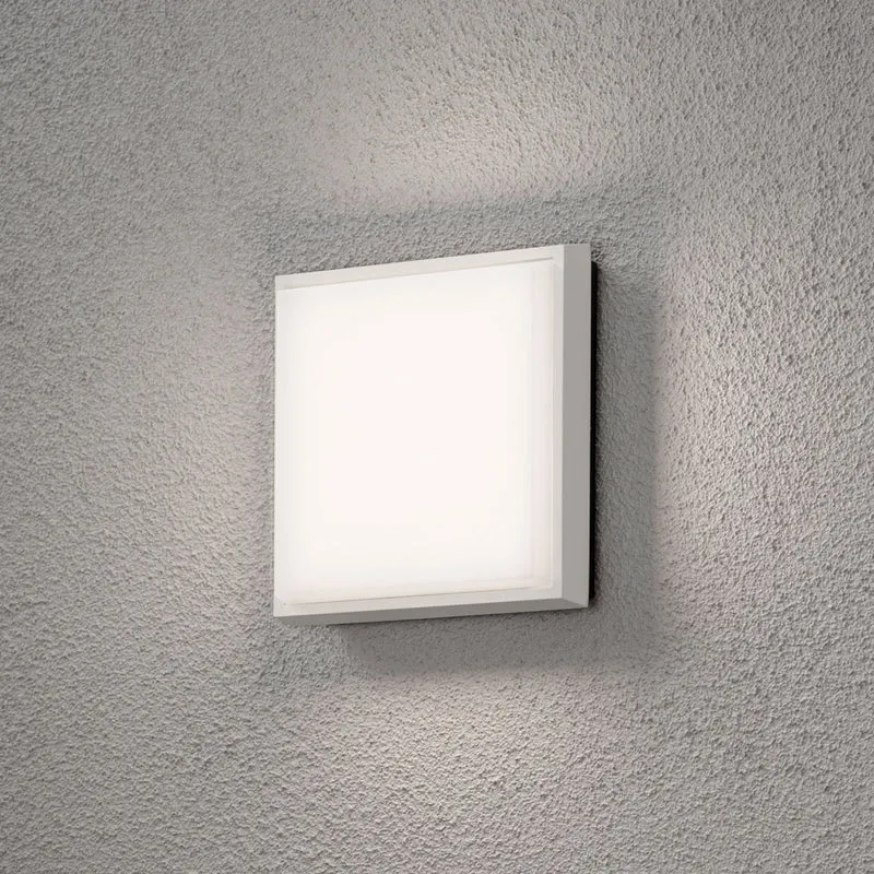 B-Ware Außenwandleuchte Wandlampe Konstsmide LED Cesena weiß matt Aluminium Kunststoff