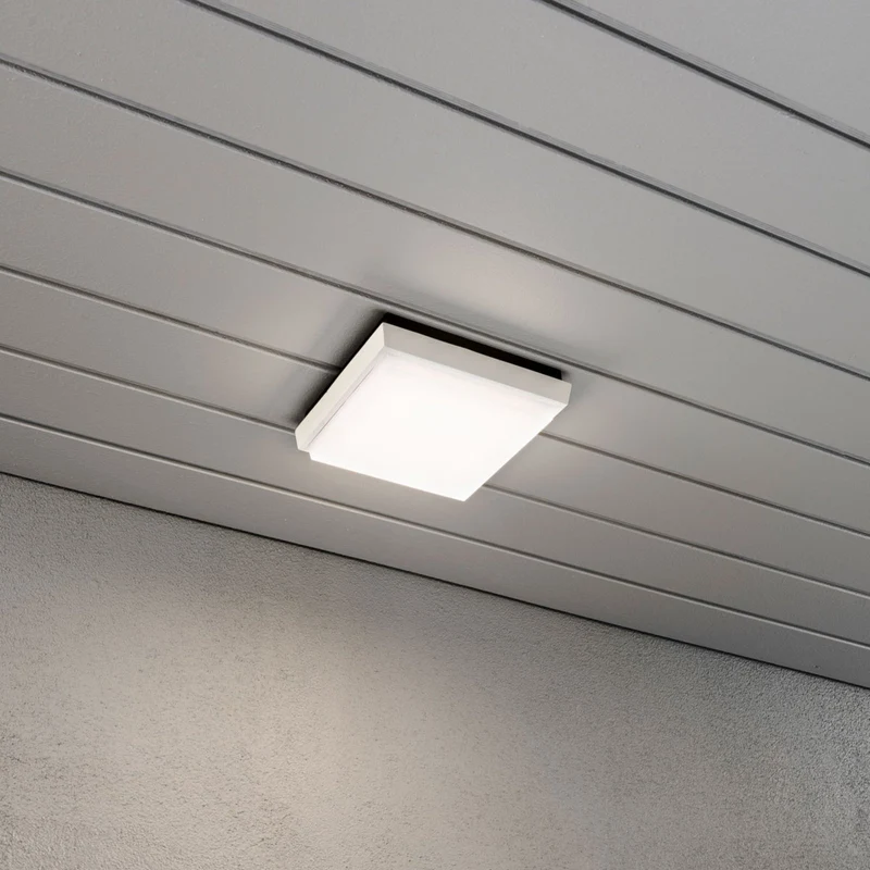 B-Ware Außenwandleuchte Wandlampe Konstsmide LED Cesena weiß matt Aluminium Kunststoff