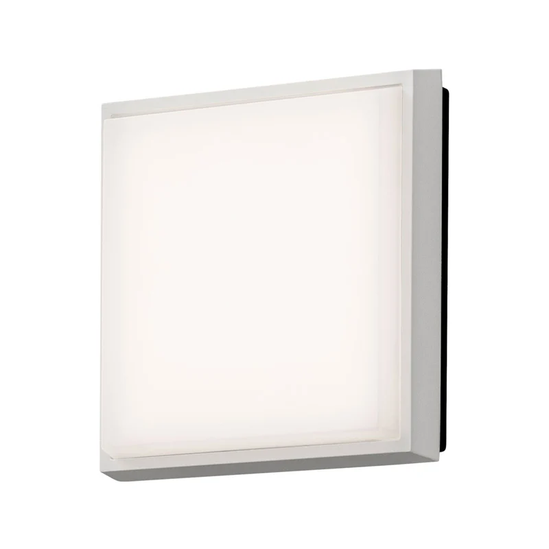 B-Ware Außenwandleuchte Wandlampe Konstsmide LED Cesena weiß matt Aluminium Kunststoff