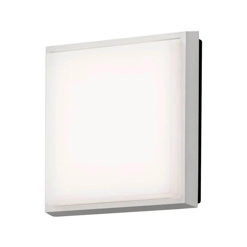 B-Ware Außenwandleuchte Wandlampe Konstsmide LED Cesena weiß matt Aluminium Kunststoff