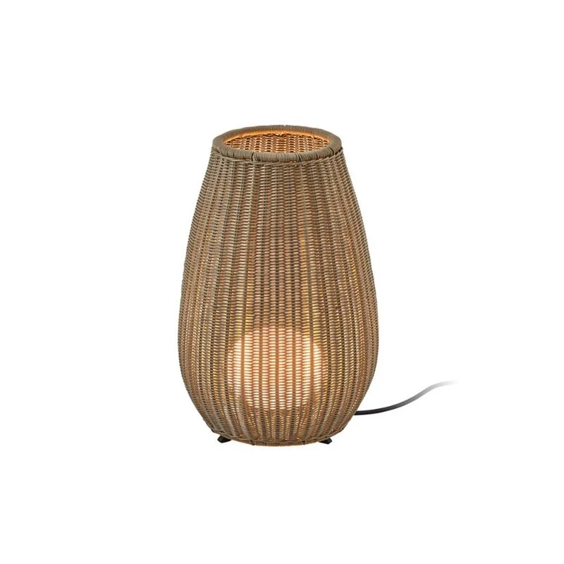 B-Ware Bover Tischleuchte Tischlampe LED Amphora Beleuchtungskunst braun beige