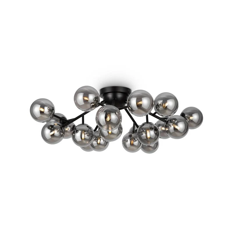 B-Ware Maytoni Dallas Deckenlampe Leuchte Kronleuchter 20-flammig Höhe 25cm G9 schwarz
