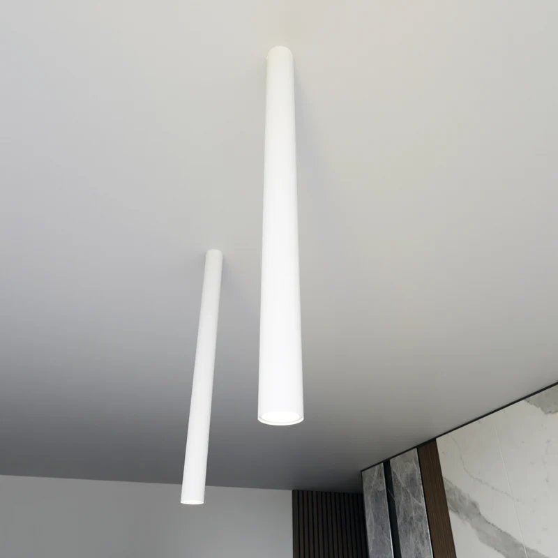 B-Ware Deckenstrahler Lampe Strahler Tecno 1XXL Stahl weiß GU10 LED dimmbar 80 cm
