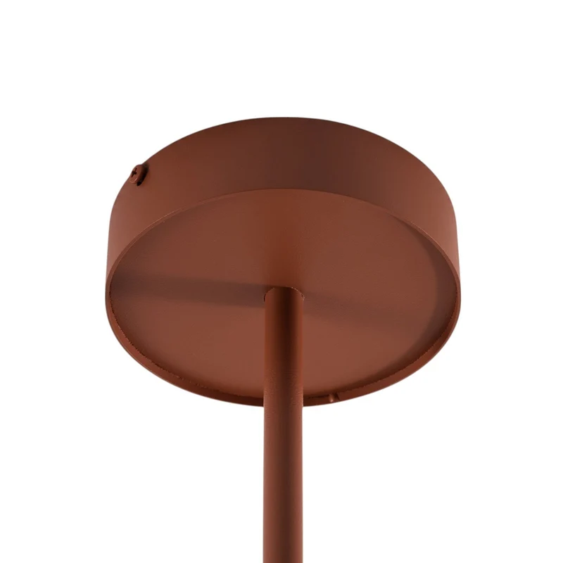 B-Ware Leda Deckenspot Spot Leuchte ziegelrot 3-flammig Stahl Höhe 76 cm364