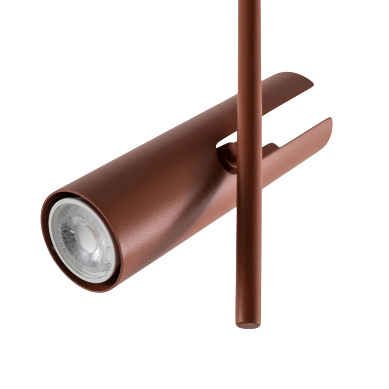 B-Ware Leda Deckenspot Spot Leuchte ziegelrot 3-flammig Stahl Höhe 76 cm364