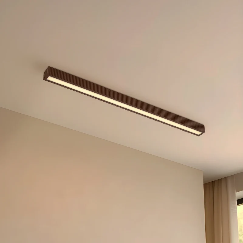 B-Ware Lucande Deckenleuchte Lampe LED Eiche schwarz dimmbar Holz Emara