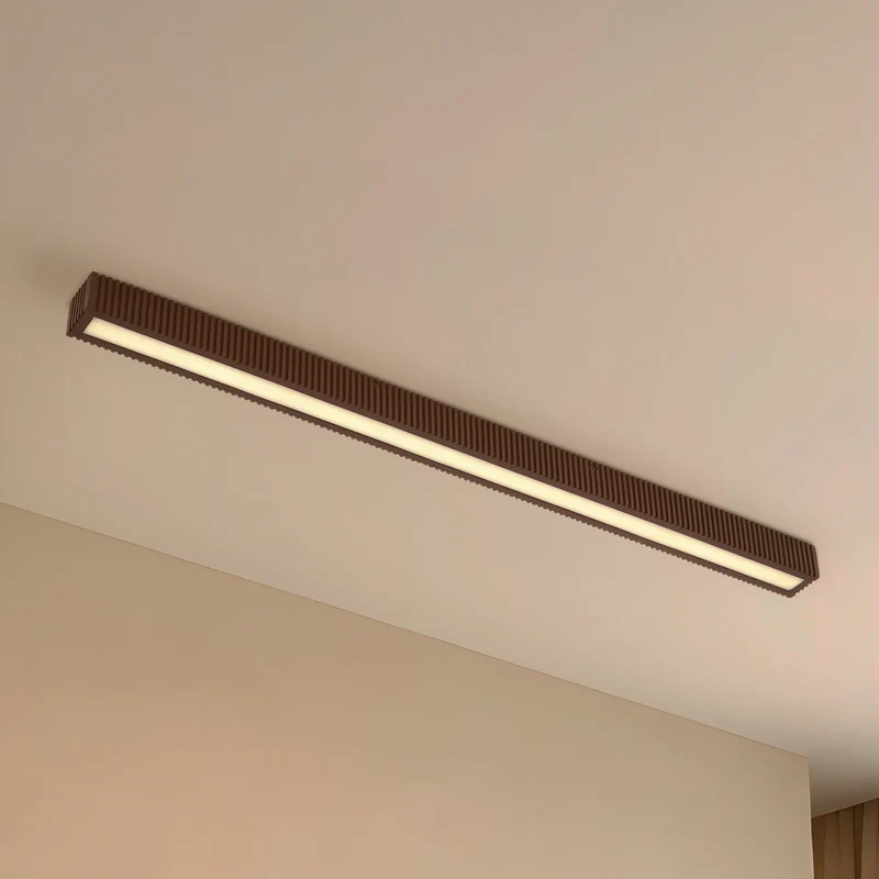 B-Ware Lucande Deckenleuchte Lampe LED Eiche schwarz dimmbar Holz Emara