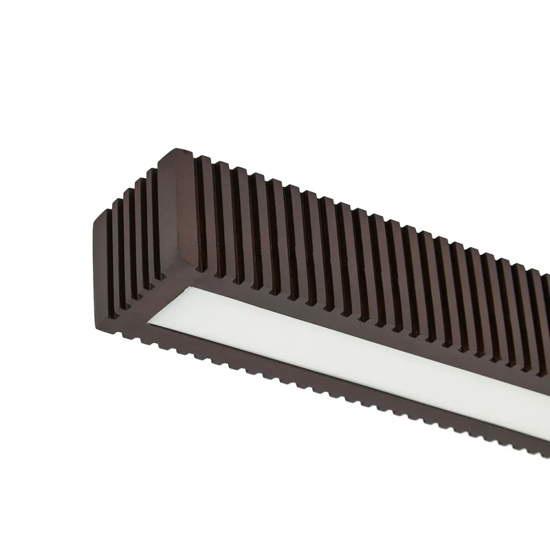 B-Ware Lucande Deckenleuchte Lampe LED Eiche schwarz dimmbar Holz Emara